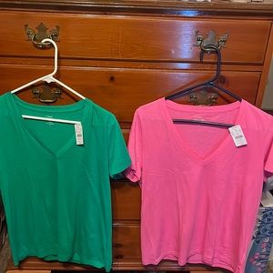 J crew v neck tops